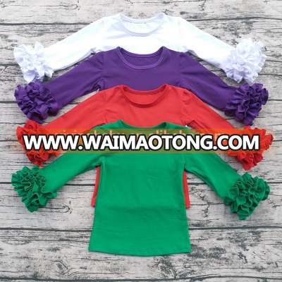 Wholesale designer western tops images latest colorful tops designs girls ruffle simple tops