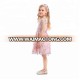 Flower Girl Party Wear Dress With Bow Of 9 Years Old Girls Cotton Frock Designs