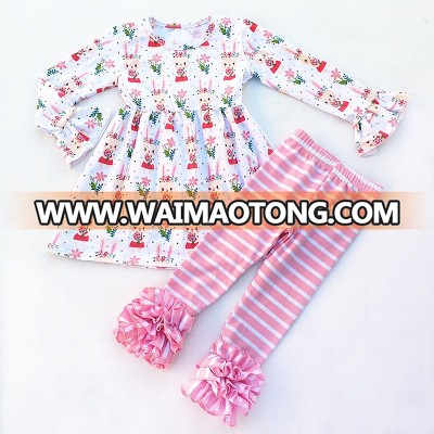 Latest design fashion kids clothes wholesale children's clothing sets baby girls clothes sets