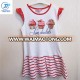 OEM Designs Printed With Cup Cake Summer Girls Dress Flutter Sleeve Kids Frock